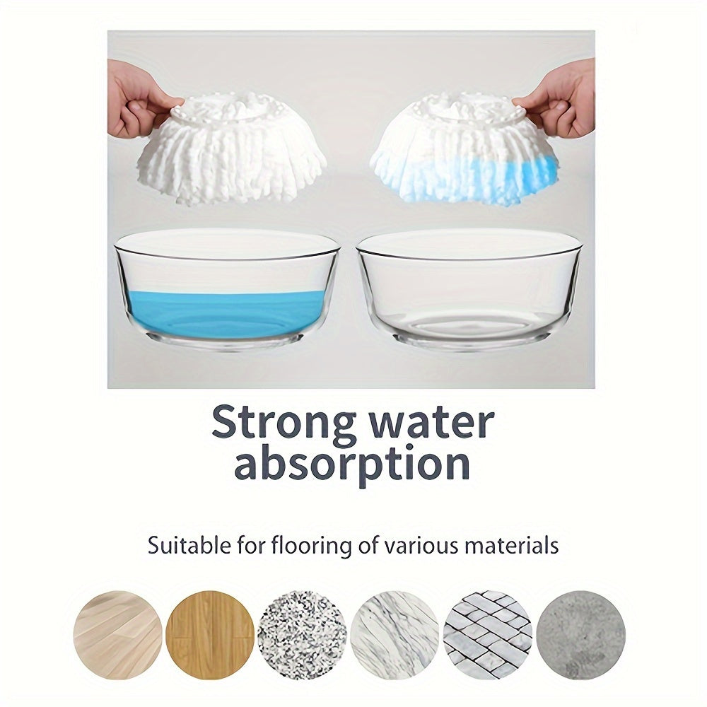 Hanging Storage Spin Mop with Hands-Free Wash Bucket, Wet & Dry Floor Mop Come with Extra Refill Heads, Must-have Cleaning Gadget for Back to School, Halloween, Christmas Household Clean