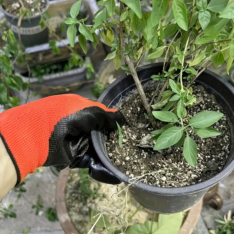Hangable Design Easy Storage Work Gloves, 6 or 12 Packs Multipurpose Safety Garden Labour Gloves for All Kinds of Outdoor Jobs