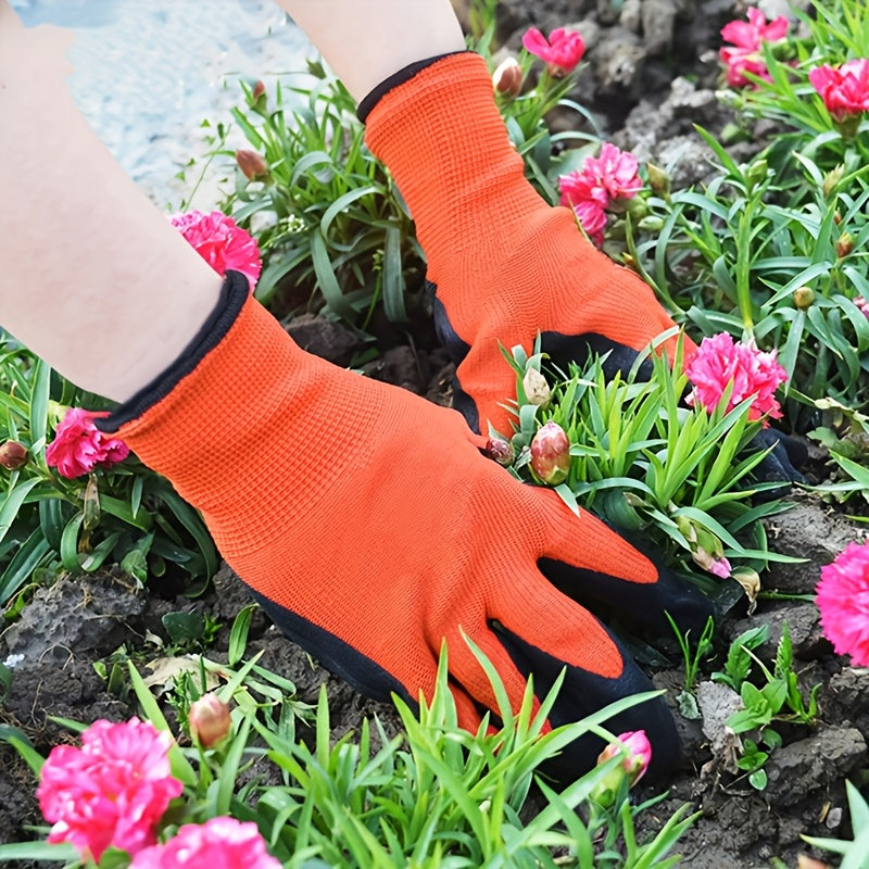 Hangable Design Easy Storage Work Gloves, 6 or 12 Packs Multipurpose Safety Garden Labour Gloves for All Kinds of Outdoor Jobs